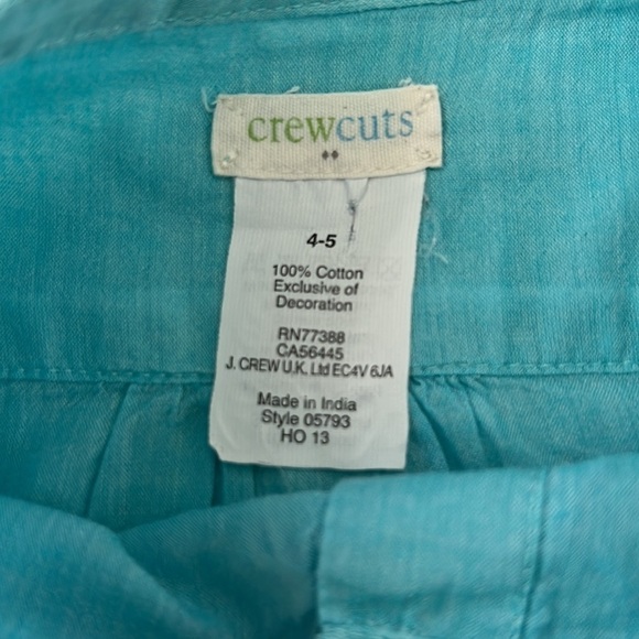 ☀️ JCREW Crewcuts “linen” like top 4-5 - Picture 4 of 6